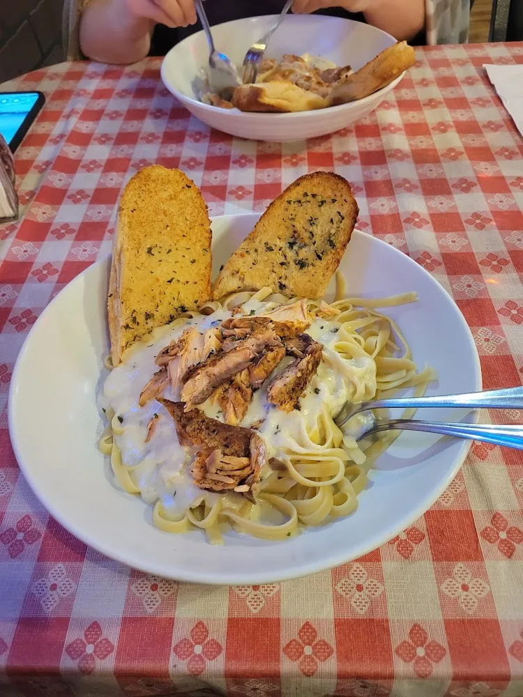 Salmon Fettuccine Alfredo